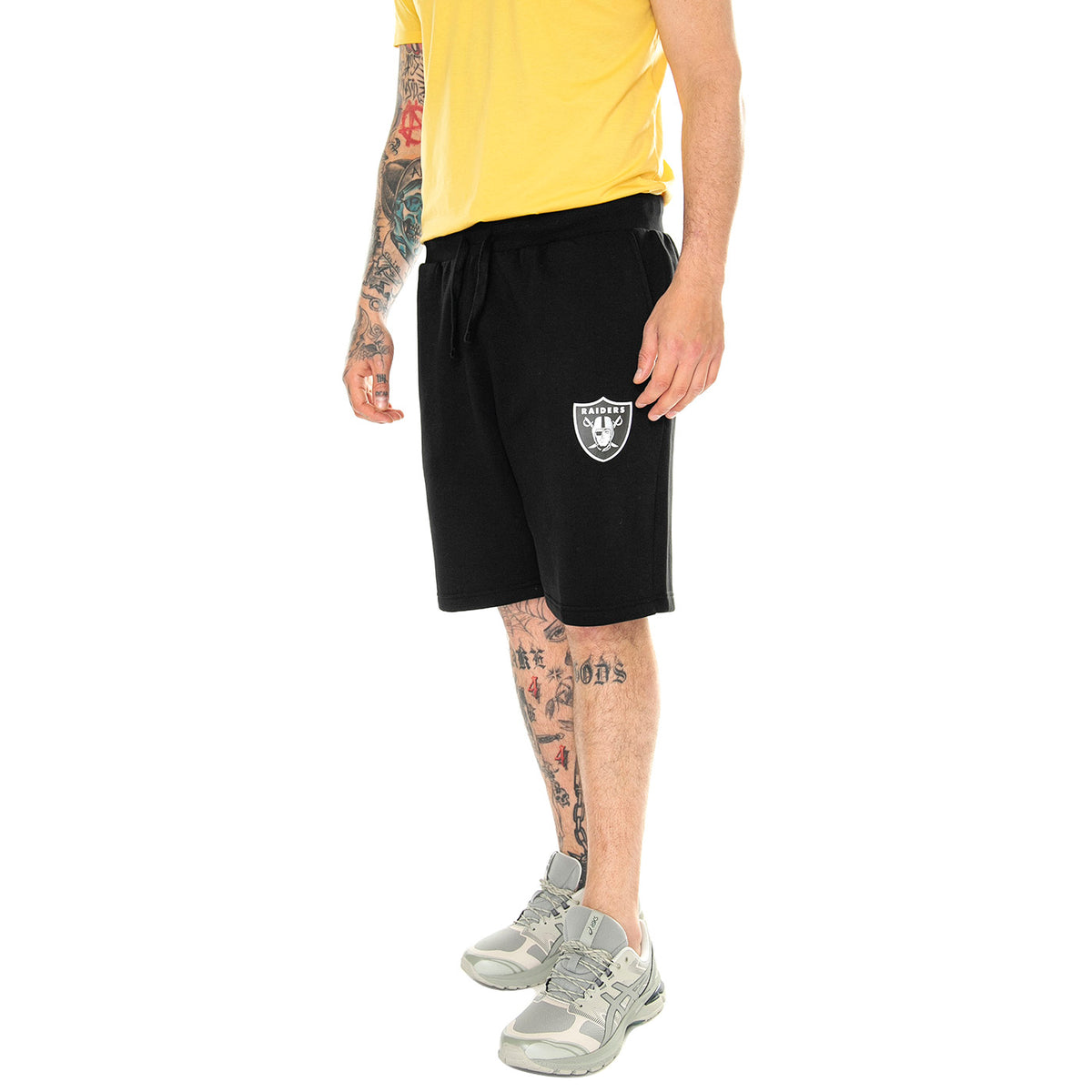 Las Vegas Raiders Primary Logo Graphic Fleece Short black - Bermuda Uomo Neri 112M-127A-8D-04U . FANATICS 