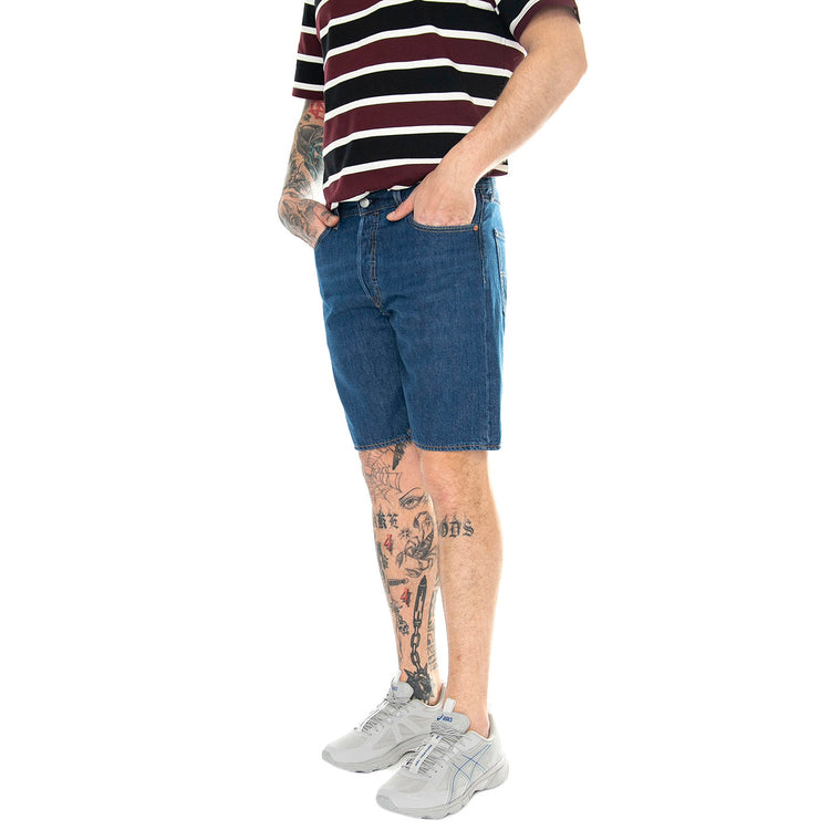 501 Original Shorts Chips & Dip LTWT Dark Indigo Worn In - Bermuda Denim Jeans Uomo Blu 36512-0228 . LEVIS 