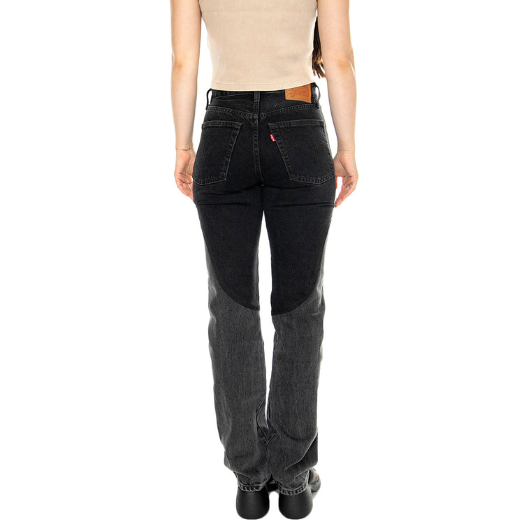 501 Original Chaps Off To The Ranch Black - Pantaloni Denim Jeans Donna Neri A7501-0000 . LEVIS 