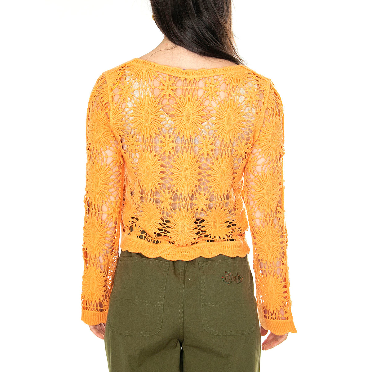 Knitted Cardigan - Cardigan Donna Arancione 85109704-153 . MD'M 