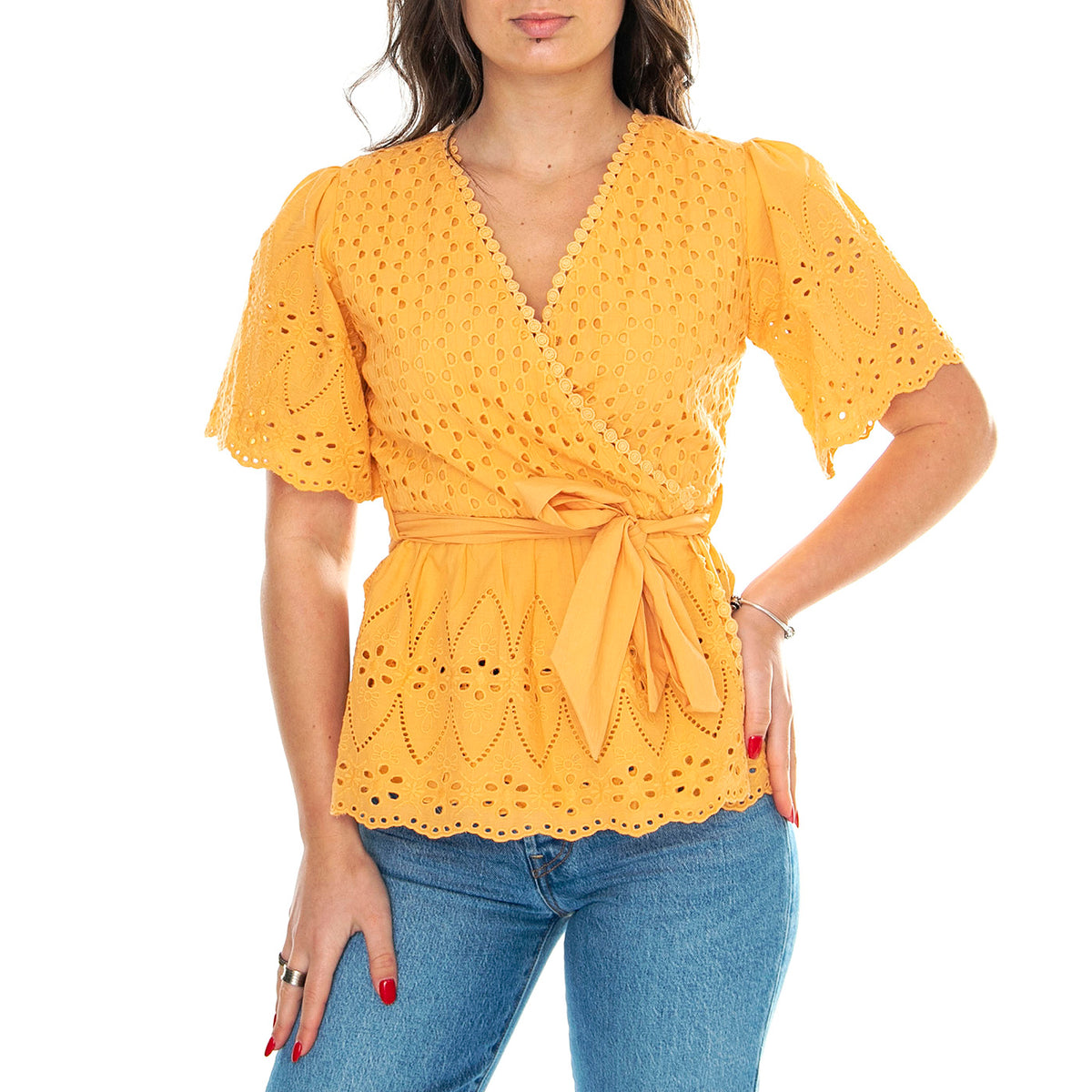 Blouse Orange - Top Donna Arancione 86104502 . MD'M 