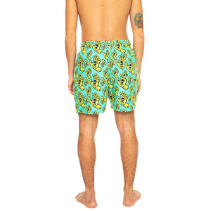 Hands All Over Turquoise - Costume da Bagno Uomo Multicolore SCA-SHR-5047 . SANTA CRUZ 