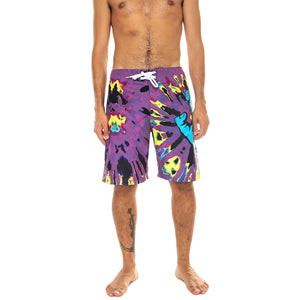 Screaming Hand Purple/Yellow/Black Tie Dye - Costume da Bagno Uomo Multicolore SCA-SHR-5092 . SANTA CRUZ 