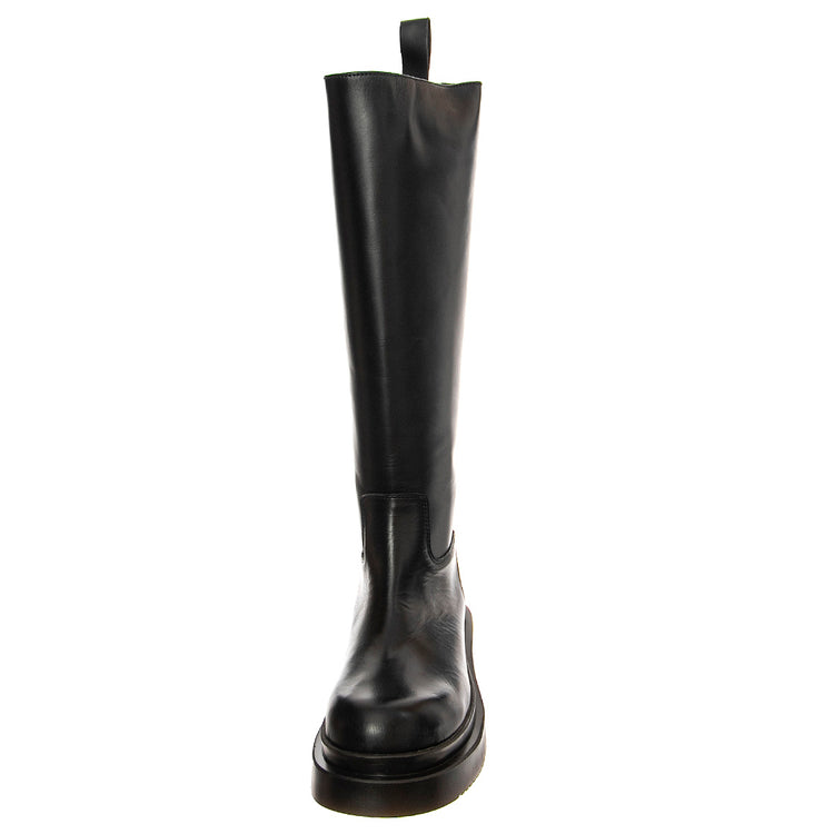 T BOOT 20 GREASY BLACK - Stivali Alti Donna Neri BTSTBOOT20-BKG . MR BOOTS 