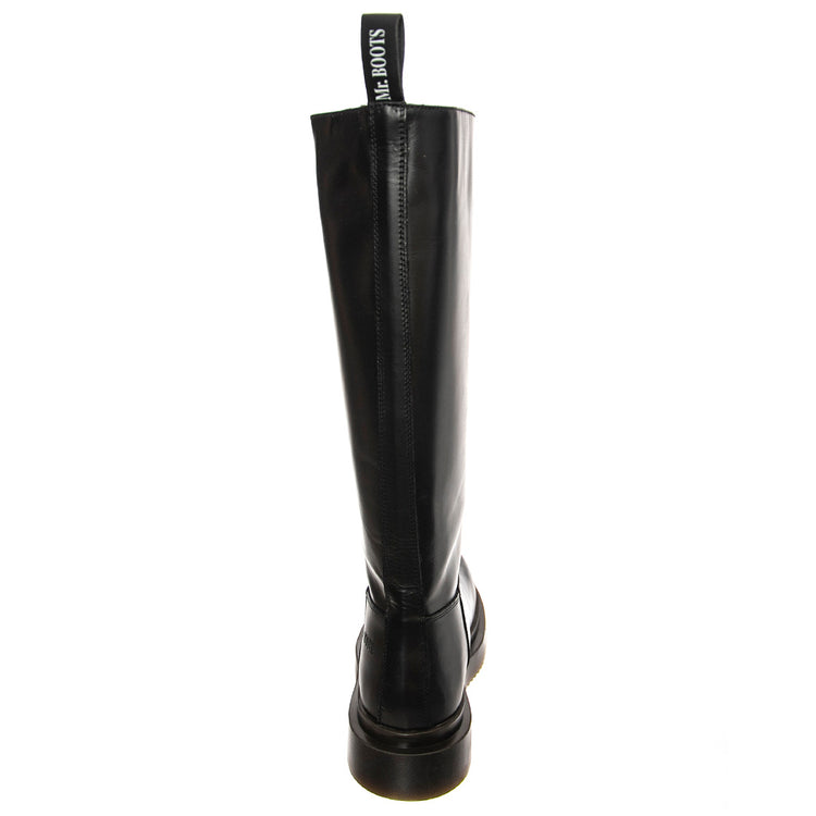 T BOOT 20 GREASY BLACK - Stivali Alti Donna Neri BTSTBOOT20-BKG . MR BOOTS 