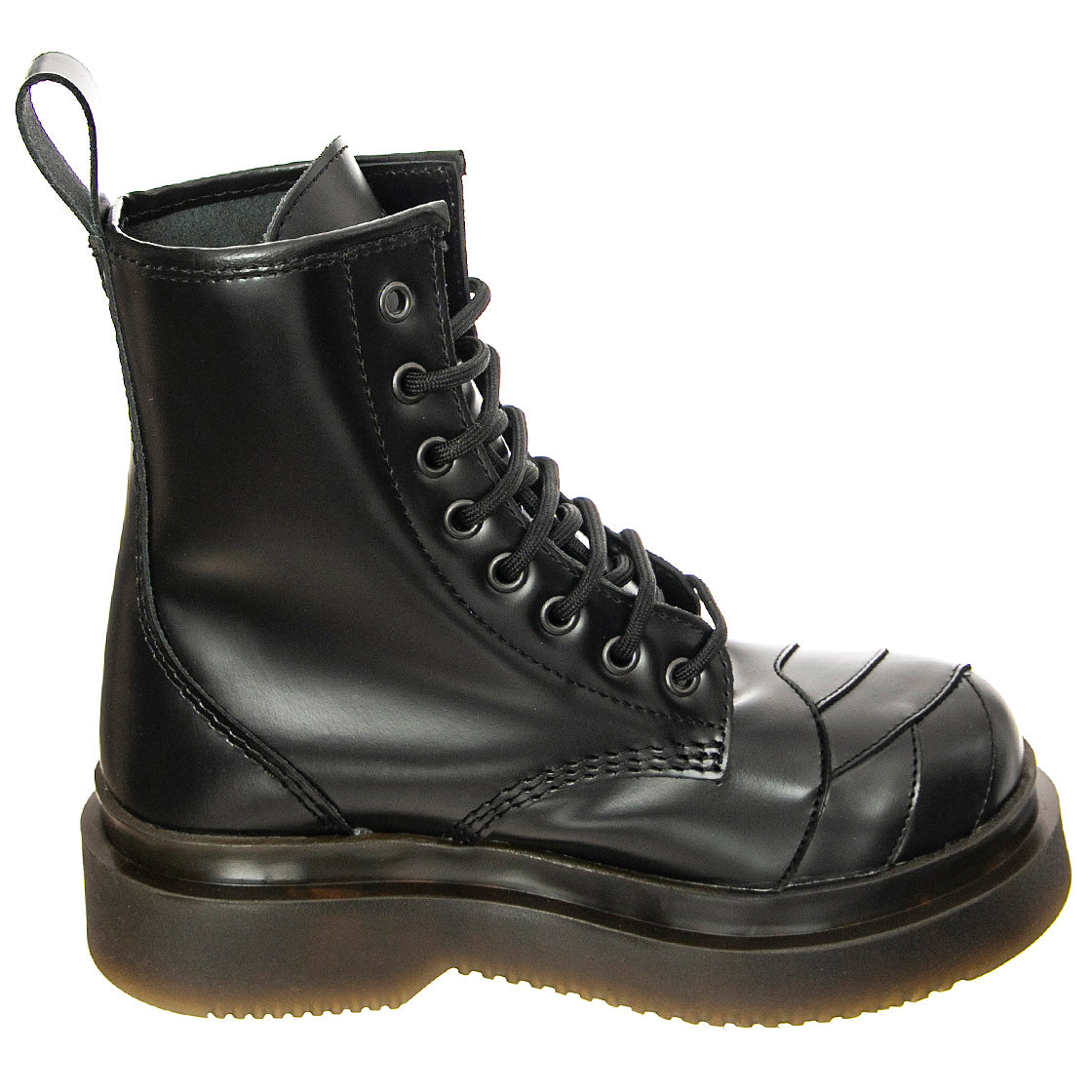 Stripe 08 - Stivali Donna Neri / Smooth Black BTSTSTRIPE08.BKS . MR BOOTS 