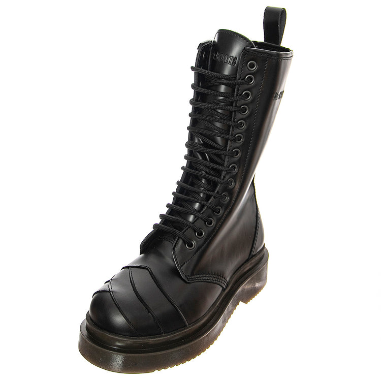 Stripe 14 Smooth - Stivali Stringati Donna Neri BTSTSTRIPE14.BKS . MR BOOTS 