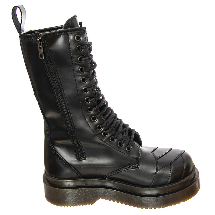 Stripe 14 Smooth - Stivali Stringati Donna Neri BTSTSTRIPE14.BKS . MR BOOTS 