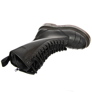 Stripe 14 Smooth - Stivali Stringati Donna Neri BTSTSTRIPE14.BKS . MR BOOTS 