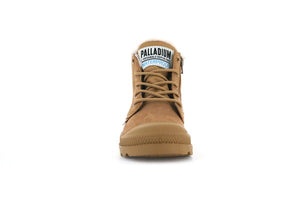 Pampa Hi Cuff Wps Oz Dear Brown - Scarpe Stringate Profilo Alto Bambini Marroni PAK57217-252-M . PALLADIUM 