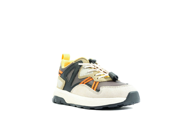 Ax-Eon Looutcity Dusky Green - Scarpe Stringate Profilo Basso Bambino Multicolore PAK58885-377-M . PALLADIUM 
