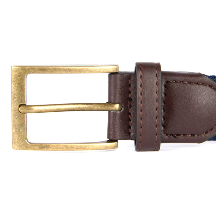 Nevis Stretch Webbing Belt Navy - Cintura Blu MAC0443-NAVY . BARBOUR 