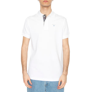 Tartan Piquet Polo White / Dress - Polo Uomo Bianca MML0012-WHITE/DRESS . BARBOUR 