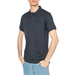 Premium Tartan Piquet Polo Navy - Polo Uomo Blu MML1464-NAVY . BARBOUR 
