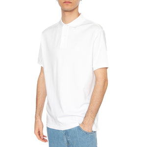 Hylton Interlock Polo Shirt White - Polo Uomo Bianca NML1445WH11 . BARBOUR 