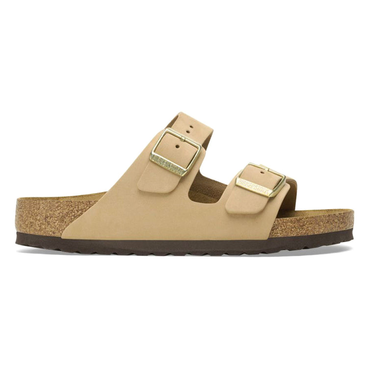 Arizona SFB sandcastle, Nubuck Leather - Sandali Donna Beige 1019016 . BIRKENSTOCK 