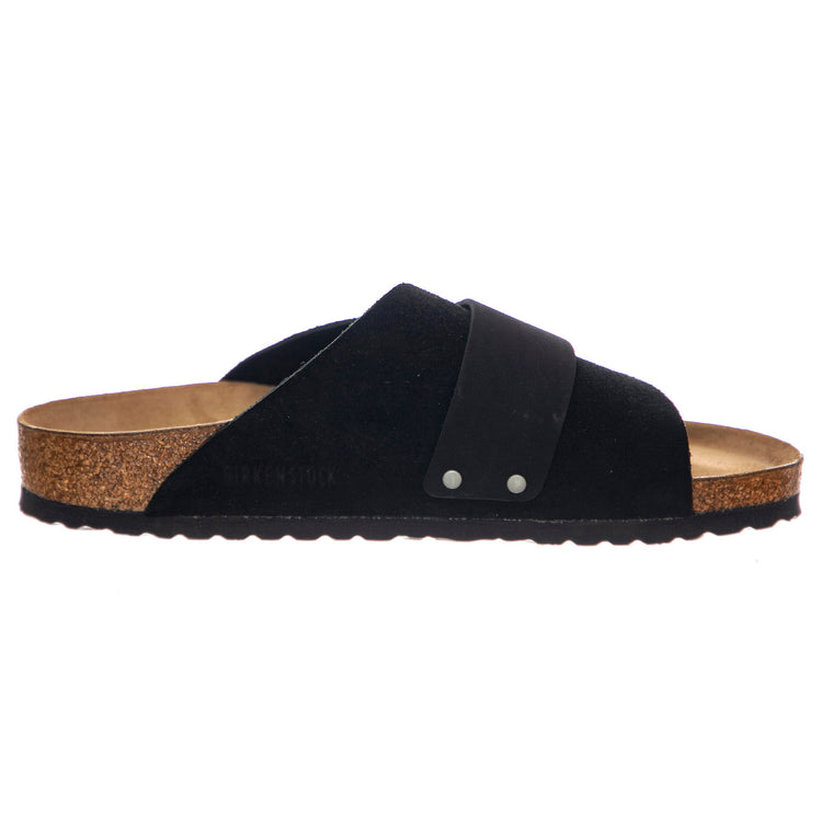 Kyoto black, Suede Leather / Nubuck - Sandali Uomo / Donna Neri 1022566 . BIRKENSTOCK 