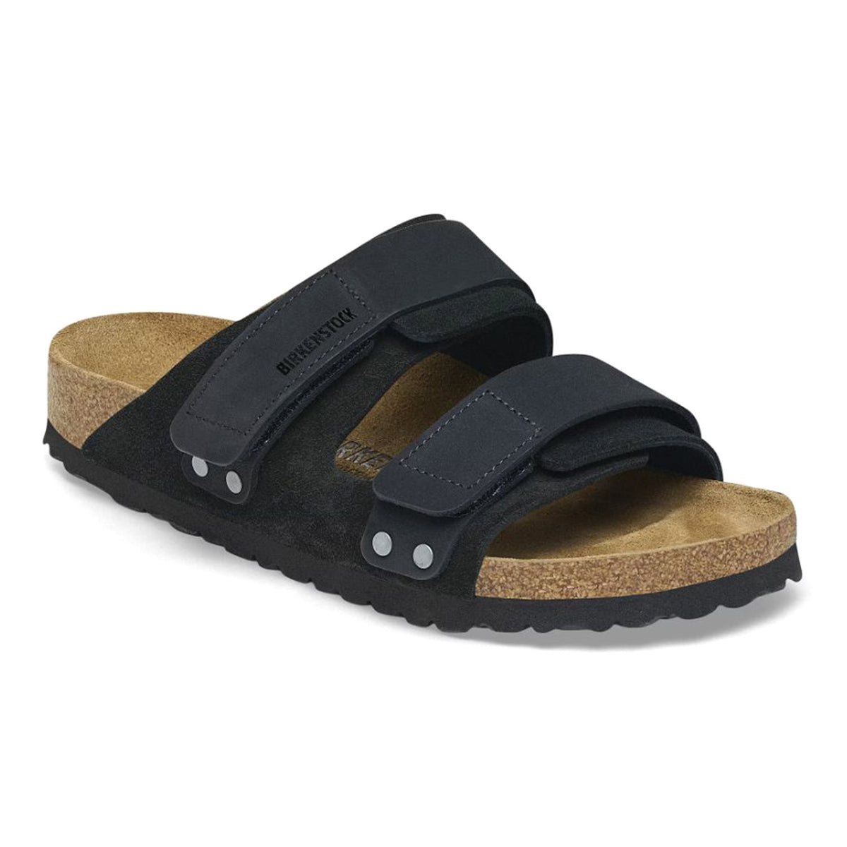 Uji black, Suede Leather/Nubuck - Sandali Uomo Neri 1024832 . BIRKENSTOCK 