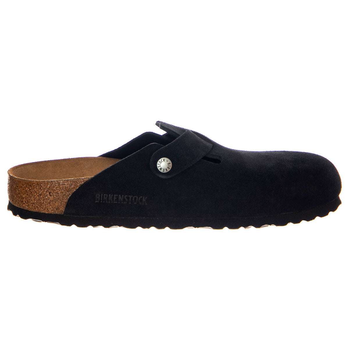 Boston black, Suede Leather - Sandali Uomo Neri 1027067 . BIRKENSTOCK 
