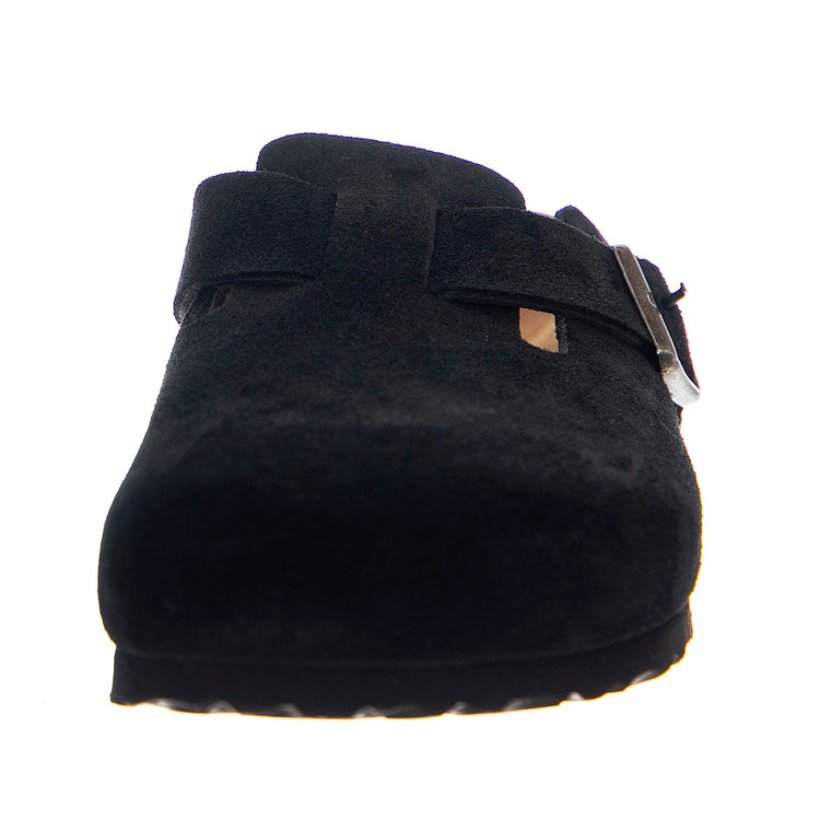 Boston black, Suede Leather - Sandali Uomo Neri 1027067 . BIRKENSTOCK 