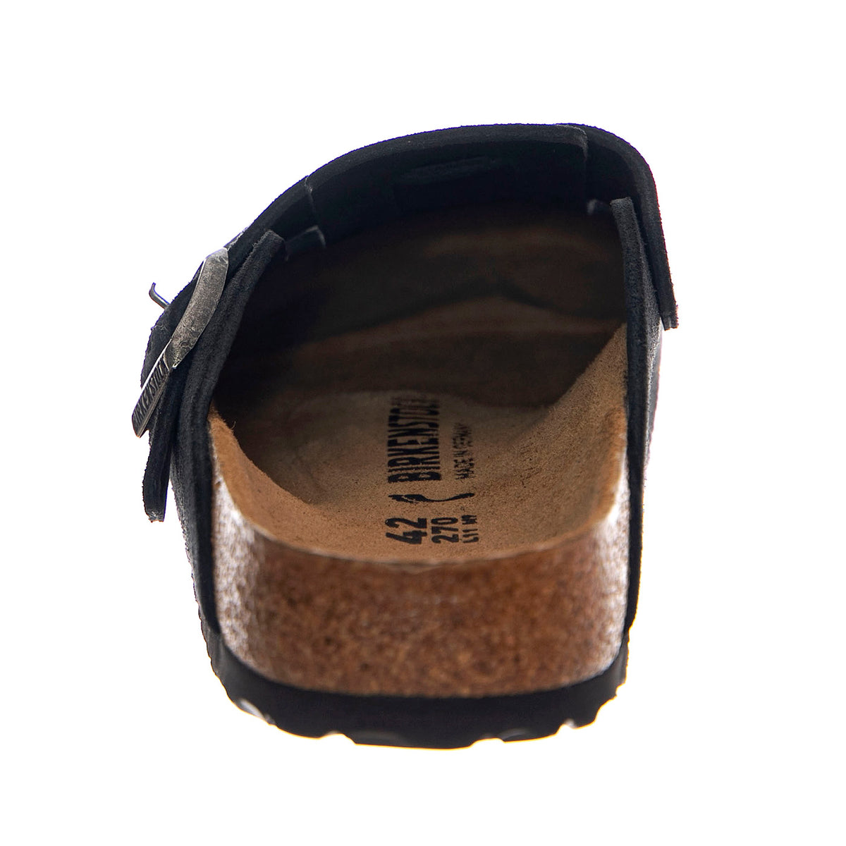 Boston black, Suede Leather - Sandali Uomo Neri 1027067 . BIRKENSTOCK 