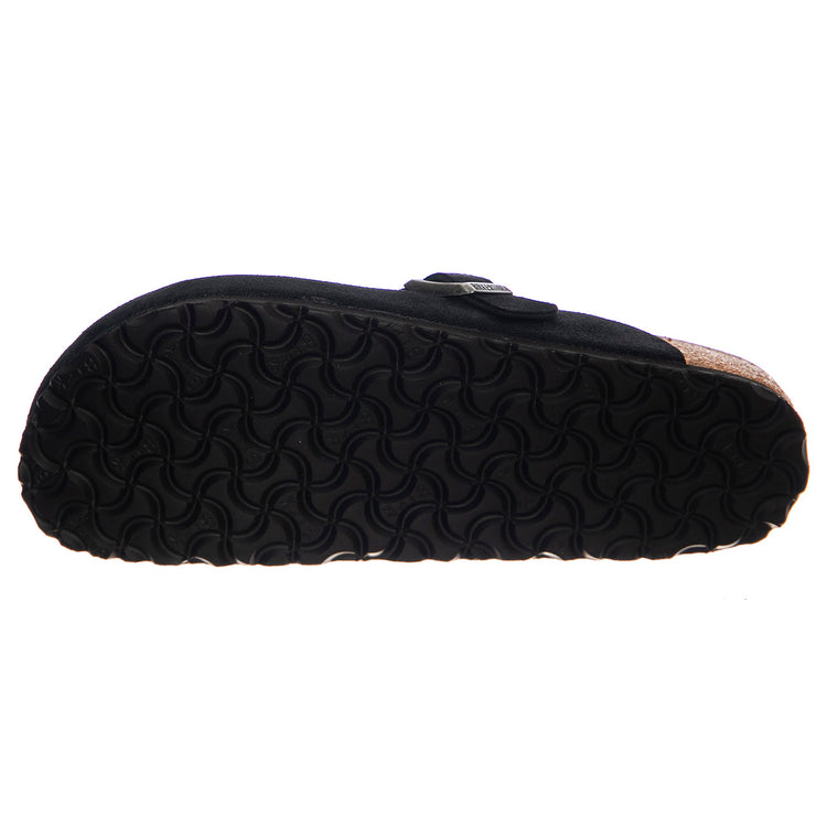 Boston black, Suede Leather - Sandali Uomo Neri 1027067 . BIRKENSTOCK 