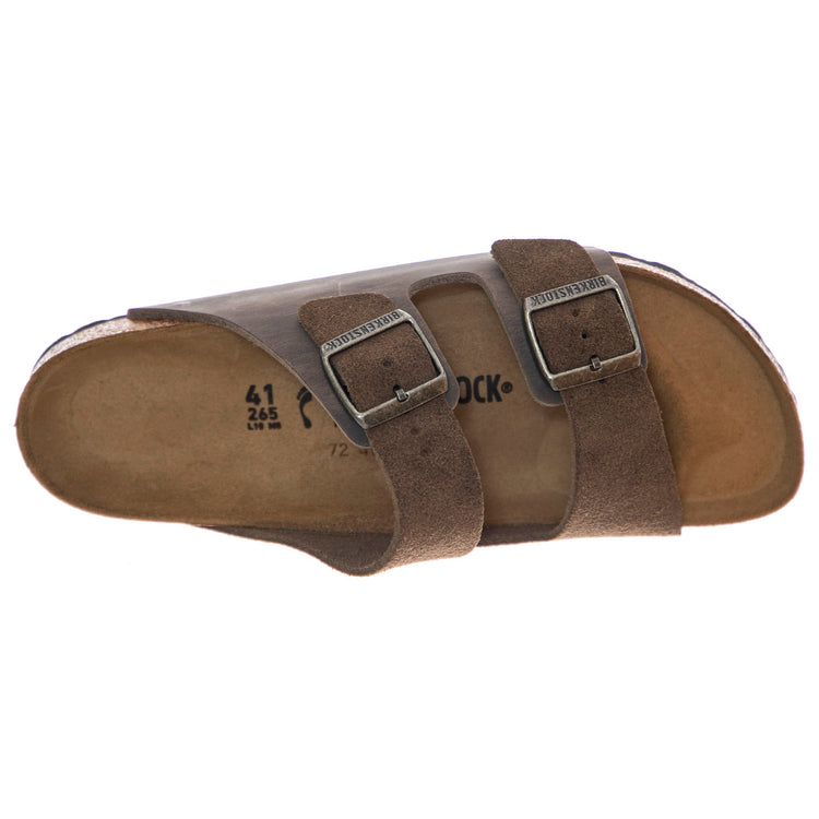 Arizona concrete gray, Suede Leather/Oiled - Sandali Uomo / Donna Grigi 1029167 . BIRKENSTOCK 