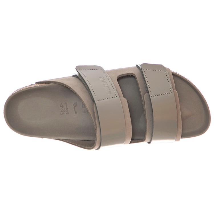 Uji stone coin, Nubuck Leather/High Shine Leather - Sandali Uomo / Donna Grigi 1029302 . BIRKENSTOCK 