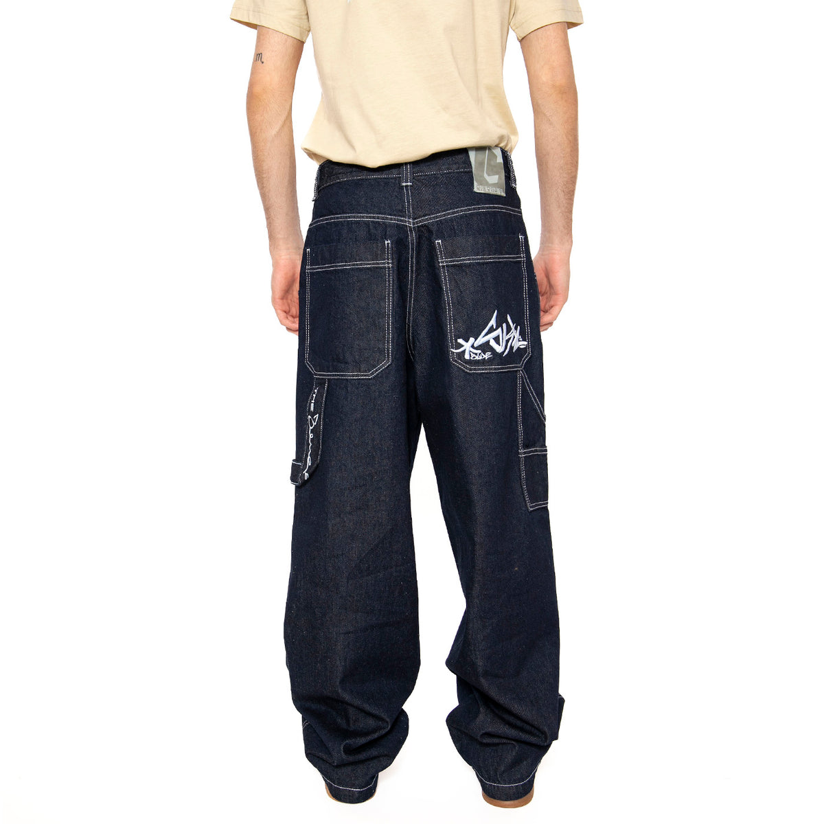 Blueskin Jeans R. Bianco / L Denim Blue - Pantaloni Denim Jeans Uomo Blu DNMB . BLUESKIN 