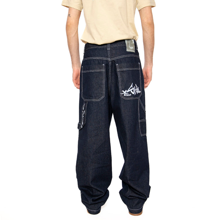 Blueskin Jeans R. Bianco / L Denim Blue - Pantaloni Denim Jeans Uomo Blu DNMB . BLUESKIN 