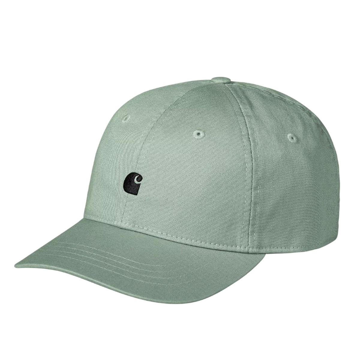 Madison Logo Cap Frosted Green / Black - Cappellino con Visiera Verde I023750.2NFXX . CARHARTT WIP 