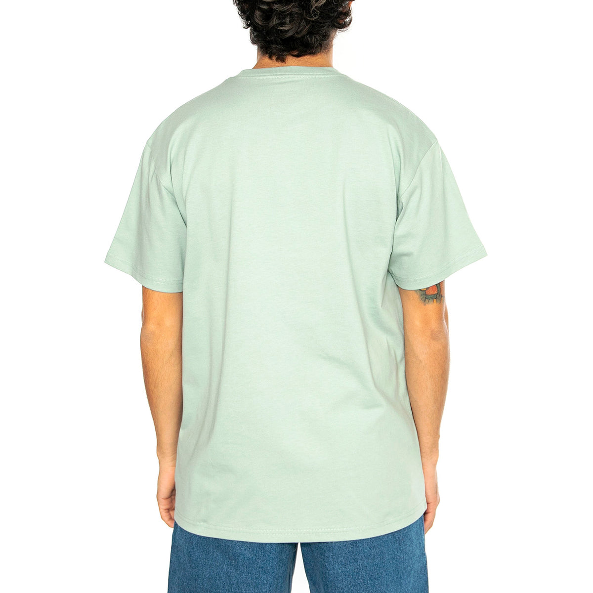 S/S Chase T-Shirt Frosted Green / Gold - Maglietta Girocollo Uomo Verde I026391.2O2XX . CARHARTT WIP 