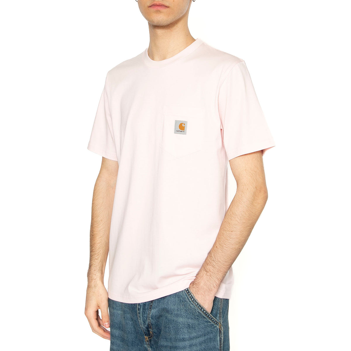 S/S Pocket T-Shirt Air Pink - Maglietta Girocollo Uomo Rosa I030434.2P7XX . CARHARTT WIP 