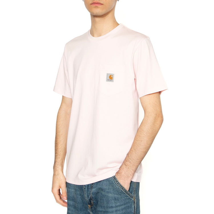 S/S Pocket T-Shirt Air Pink - Maglietta Girocollo Uomo Rosa I030434.2P7XX . CARHARTT WIP 