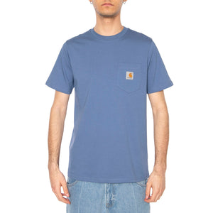S/S Pocket T-Shirt Blue Iris - Maglietta Girocollo Uomo Blu I030434.976XX . CARHARTT WIP 