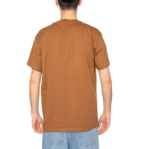 S/S Pocket Heart T-Shirt Hamilton Brown - Maglietta Girocollo Uomo Marrone I032128.HZXX . CARHARTT WIP 