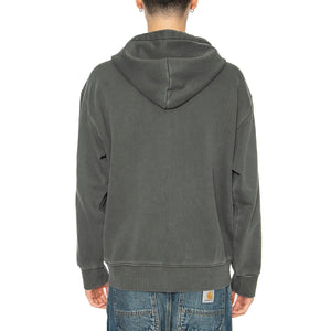 Hooded Nelson Jacket Graphite - Felpa con Cappuccio e Zip Uomo Grigia I033064.87GD . CARHARTT WIP 