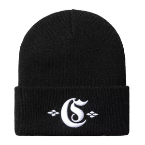 Greatest Hits Beanie Black / Wax - Cappellino a Cuffia Nero I034367.K02XX . CARHARTT WIP 