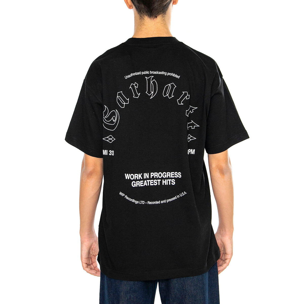 S/S Greatest Hits T-Shirt Black / White - Maglietta Girocollo Uomo Nera I034394.0D2XX . CARHARTT WIP 
