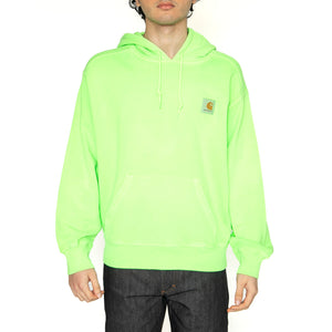 Hooded Industry Sweat Lumo Orange - Felpa con Cappuccio Uomo Verde I034417.2M4GD . CARHARTT WIP 