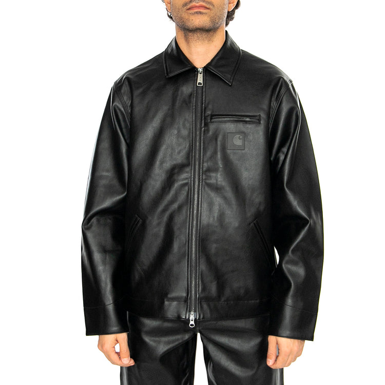 Detroit Jacket Black - Giacca Similpelle Uomo Nera I034426.89XX . CARHARTT WIP 