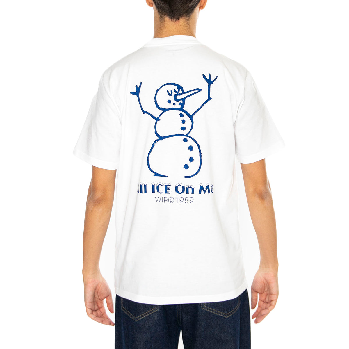 S/S Ice T-Shirt White - Maglietta Girocollo Uomo Bianca I034436.02XX . CARHARTT WIP 