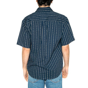 S/S Drewe Shirt Heart C Pinstripe, Ink / Natural - Camicia Maniche Corte Uomo Blu I034537.2RUXX . CARHARTT WIP 