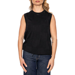 W' Checker Vest Sweater Black - Maglia Donna Nera I034544.89XX . CARHARTT WIP 