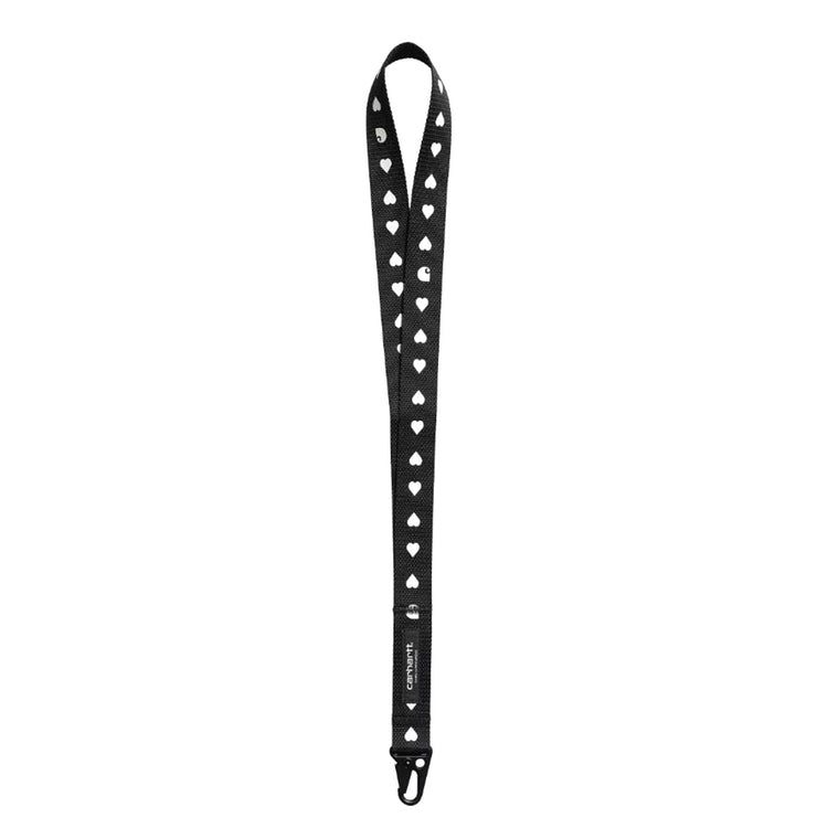 Drewe Keychain Heart C Pinstripe, Black / Natural - Portachiavi Nero I034614.2S0XX . CARHARTT WIP 