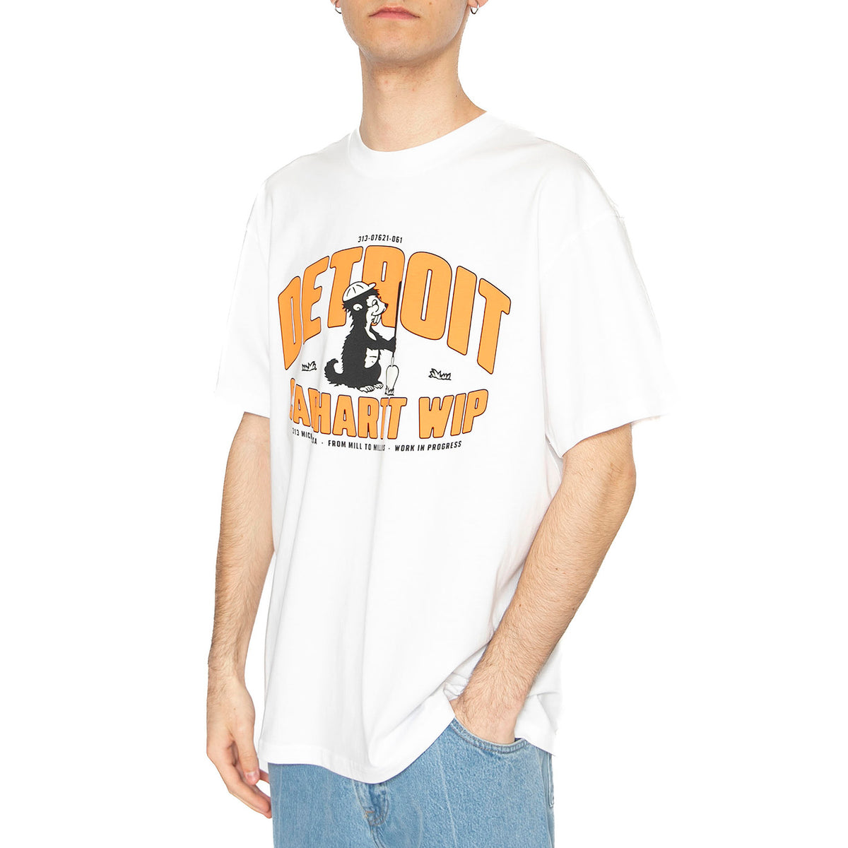 S/S Underground T-Shirt White - Maglietta Girocollo Uomo Bianca I034642.02XX . CARHARTT WIP 