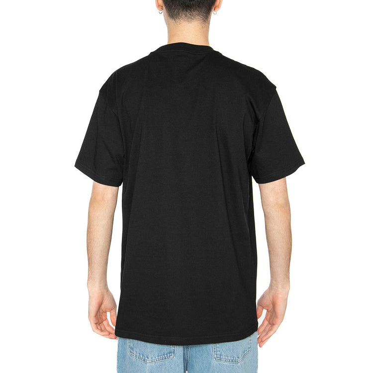 S/S Bumper T-Shirt Black / White - Maglietta Girocollo Uomo Nera I034664.0D2XX . CARHARTT WIP 