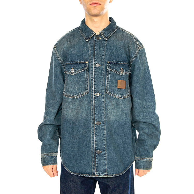 Lincoln Shirt Jac Blue - Camicia Denim Jeans Uomo Blu I034735.014Q . CARHARTT WIP 