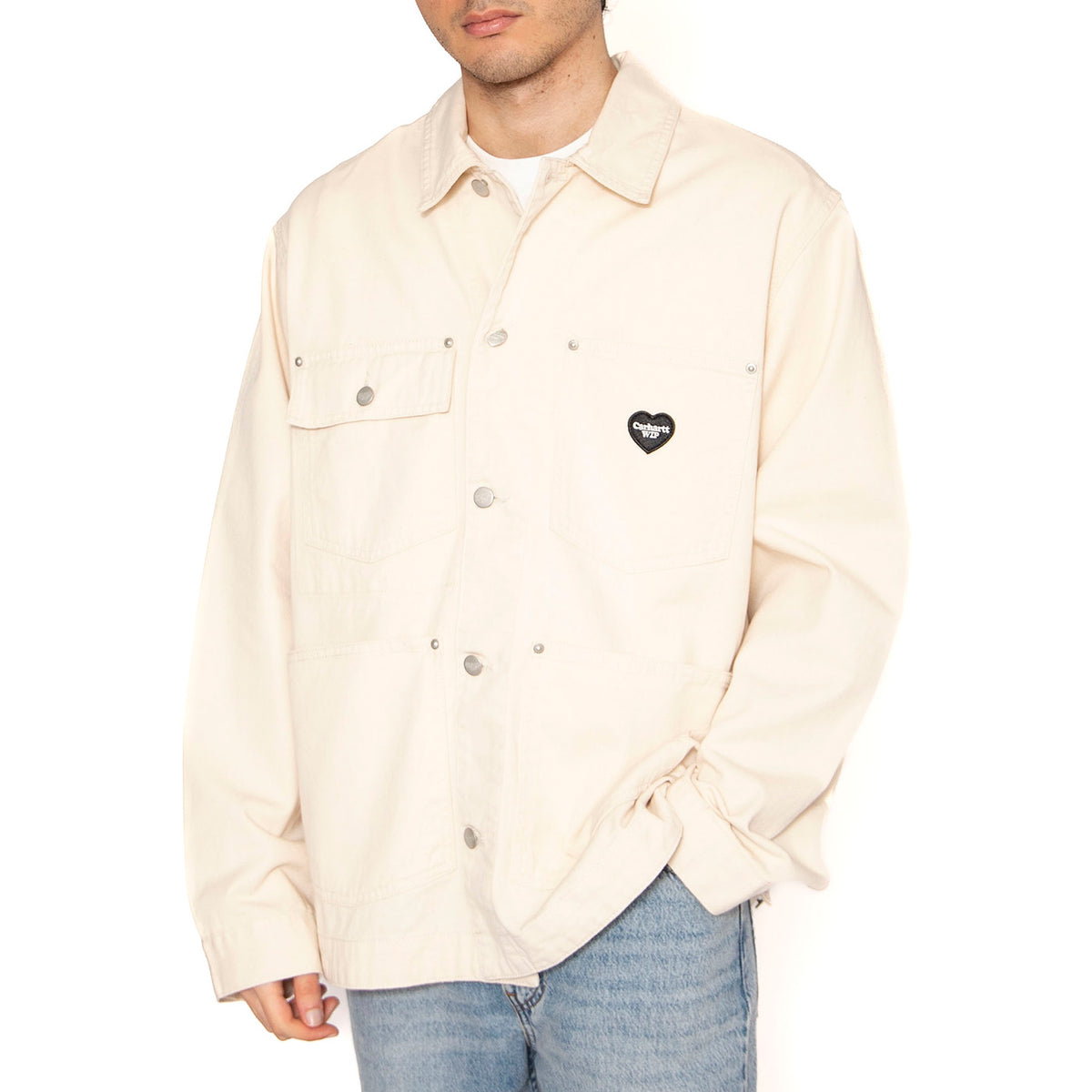 Drewe Chore Coat Natural - Giacca Uomo Bianca I034823.0502 . CARHARTT WIP 