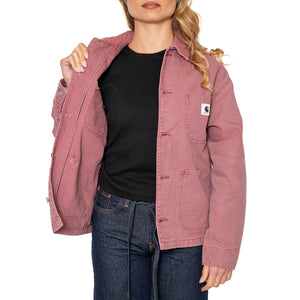 W' OG Michigan Coat Dusky Pink / Dusky Pink - Giacca Donna Viola I034843.2R74O . CARHARTT WIP 